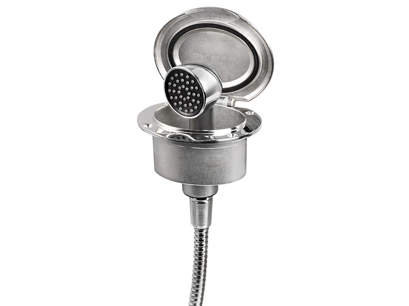 Box doccia Elissa con doccia Keji II Continuum Flow