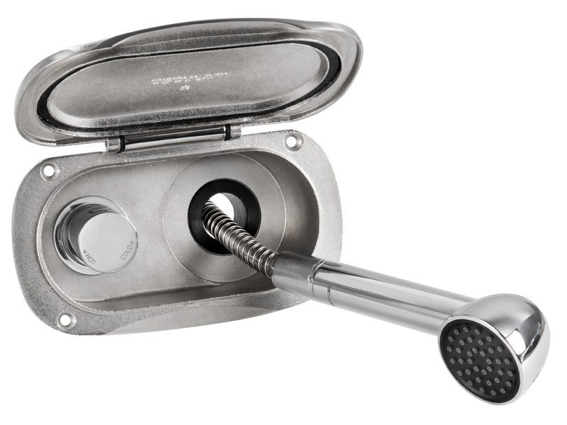 Box doccia Elissa con miscelatore e doccia Keji II Continuum Flow