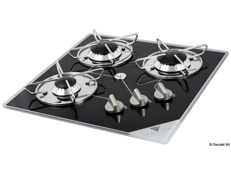 Piano a gas in vetro cristallo