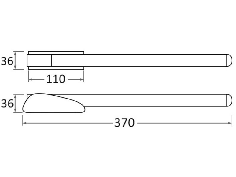 Maniglia abbattibile di risalita universale Maniglia abbattibile di risalita universale