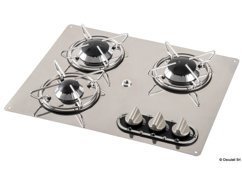 Piano cottura ad incasso in acciaio inox