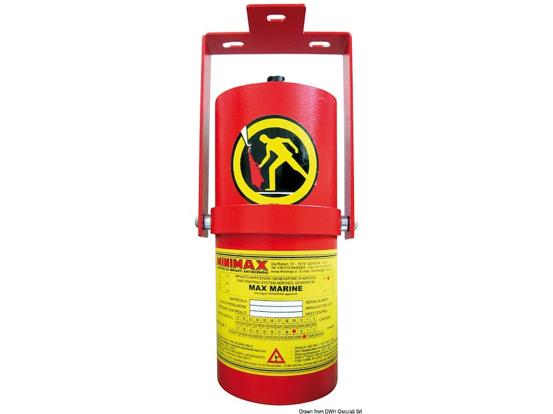 Impianto estinzione incendio ad aerosol approvato RINA