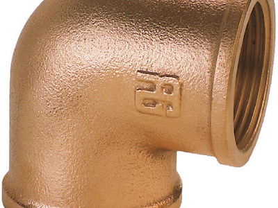 Gomito 90° F-F in bronzo GUIDI