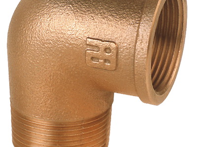 Gomito 90° M-F in bronzo GUIDI