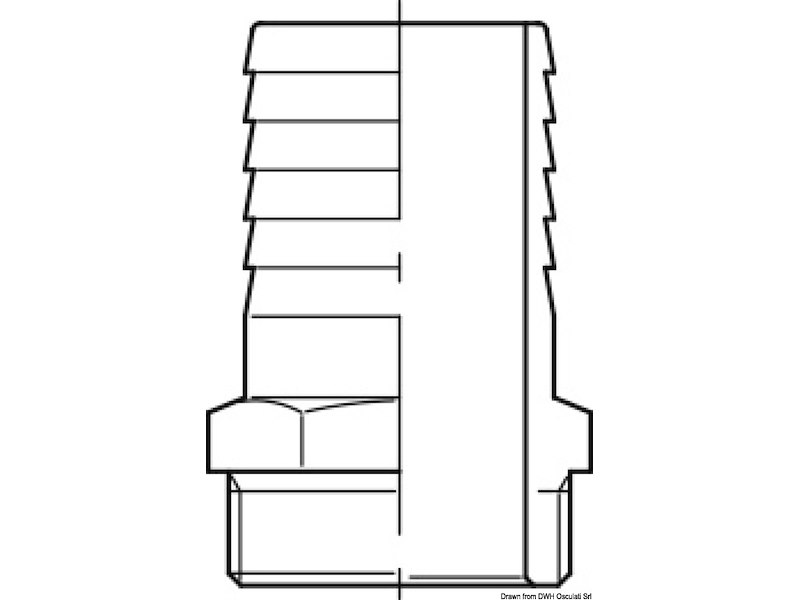 Portagomma maschio in bronzo GUIDI