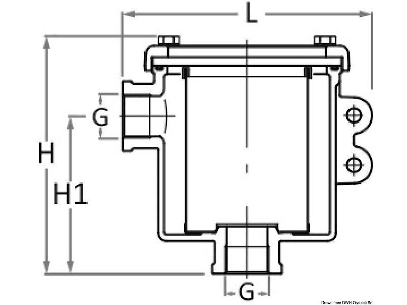 Filtro depurazione acqua GUIDI serie Ionio