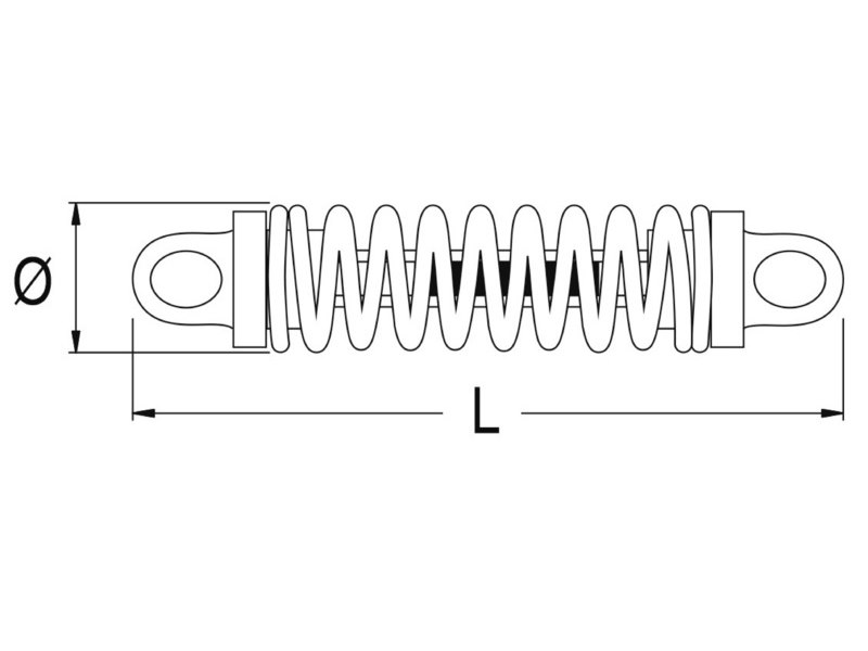 Dispositivo di ormeggio DOUGLAS MARINE Silenced Springs