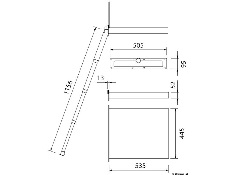 Scaletta a scomparsa Portofino 