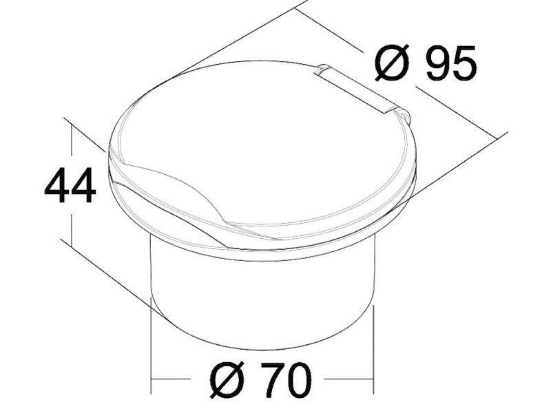 Box doccia Classic Evo a parete con doccia a pulsante Mizar