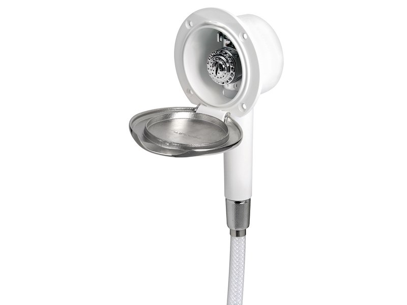 Box doccia Classic Evo a parete con doccia a pulsante Mizar