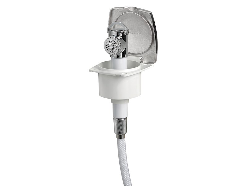 Box doccia New Edge con doccia a pulsante Mizar