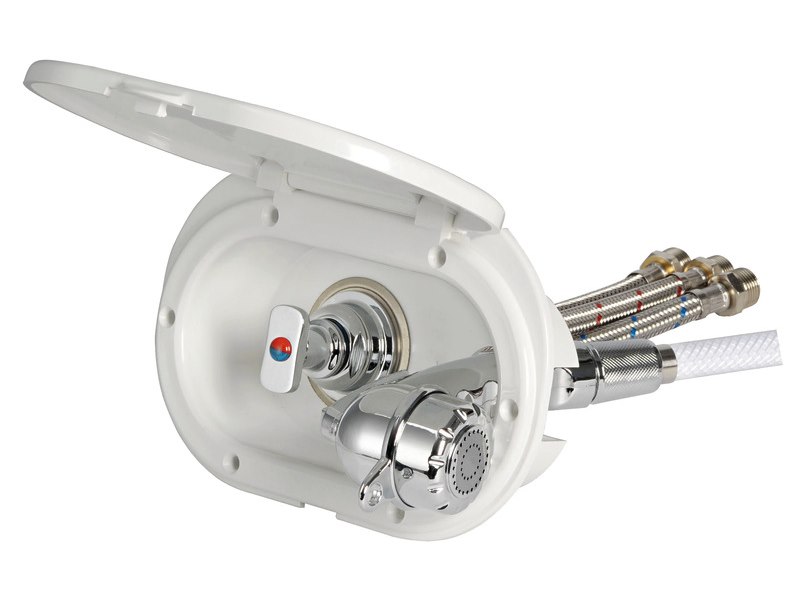 Box doccia Oval con miscelatore e doccia a pulsante Desy