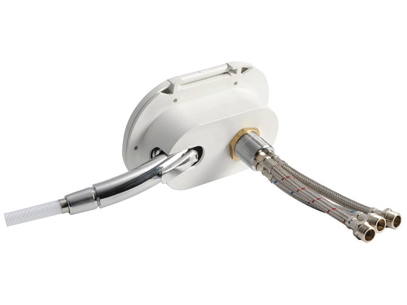 Box doccia Oval con miscelatore e doccia a pulsante Desy