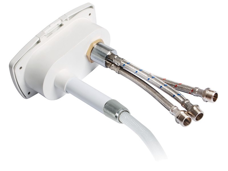 Box doccia New Edge con miscelatore e doccia a pulsante Mizar