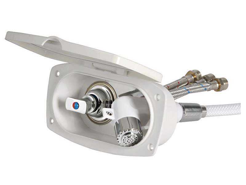 Box doccia New Edge con miscelatore e doccia a pulsante Boris