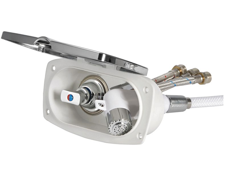 Box doccia New Edge con miscelatore e doccia a pulsante Boris