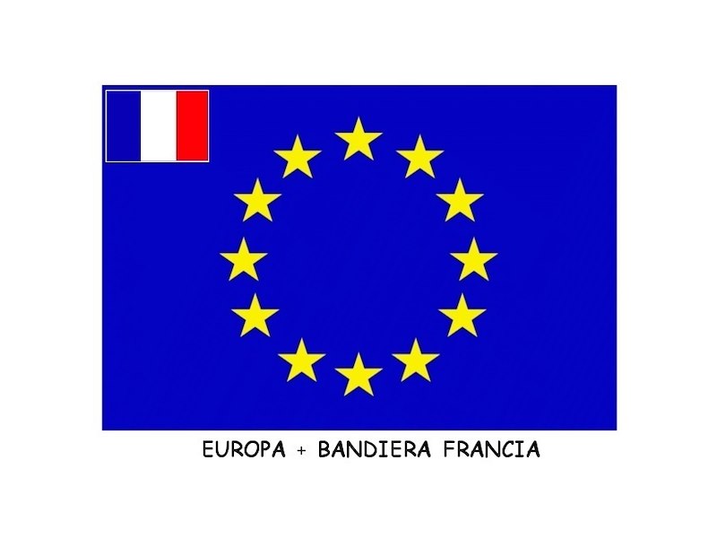 BANDIERA EUROPA + FRANCIA