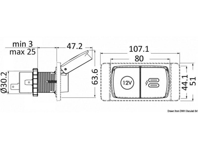 Presa stagna SCANSTRUT Flip Pro