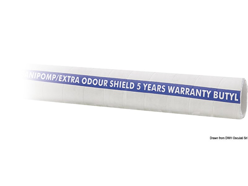 Tubo in gomma Sanipomp-extra anti-odore per WC