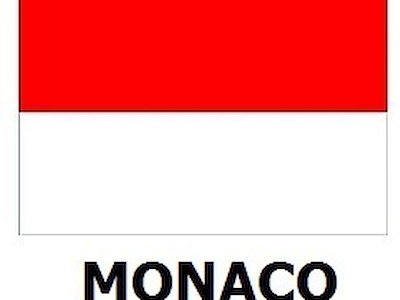 BANDIERA PRINCIPATO DI MONACO