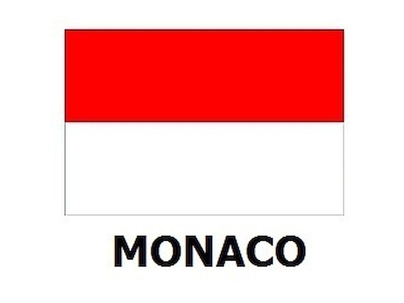 BANDIERA PRINCIPATO DI MONACO