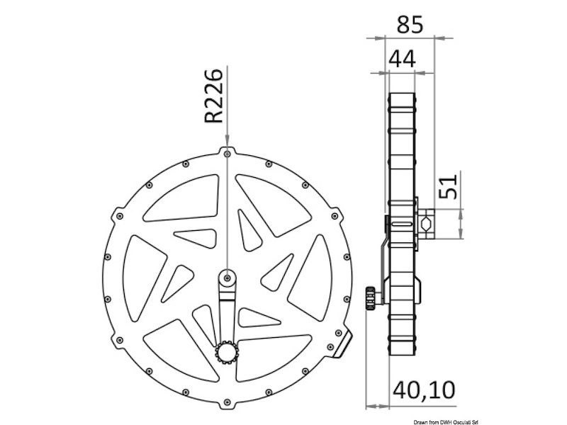 Avvolginastro ad alta resistenza inox 60Mt 