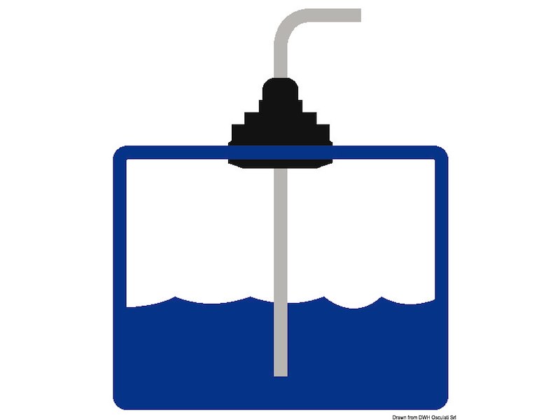 Pescante H2O - carburante per serbatoi inox, plastica e alluminio