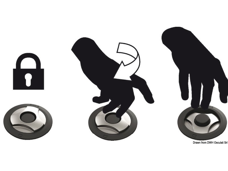 Tasto windlass a incasso 