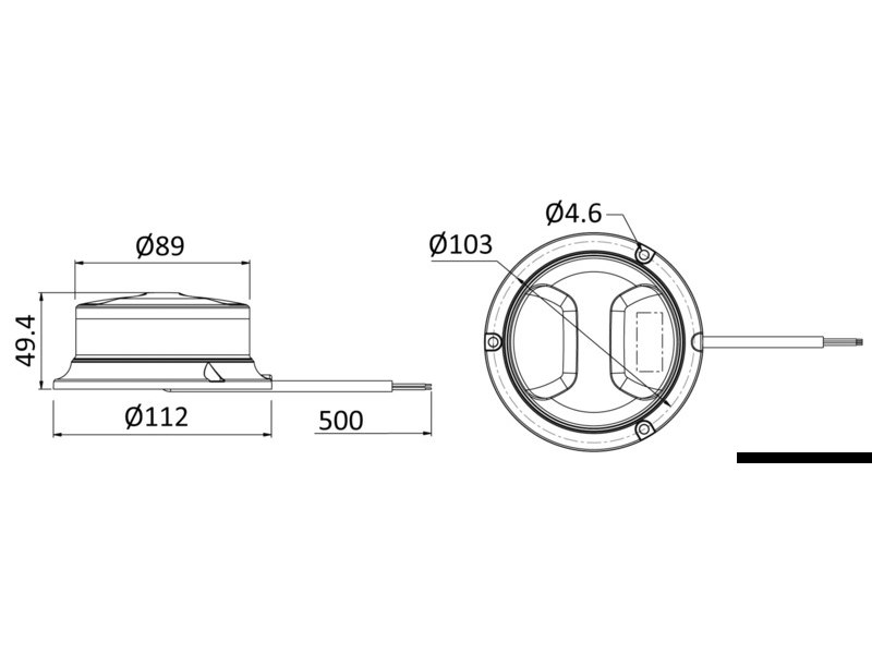 Lampada Flash Led 12/24 V.  