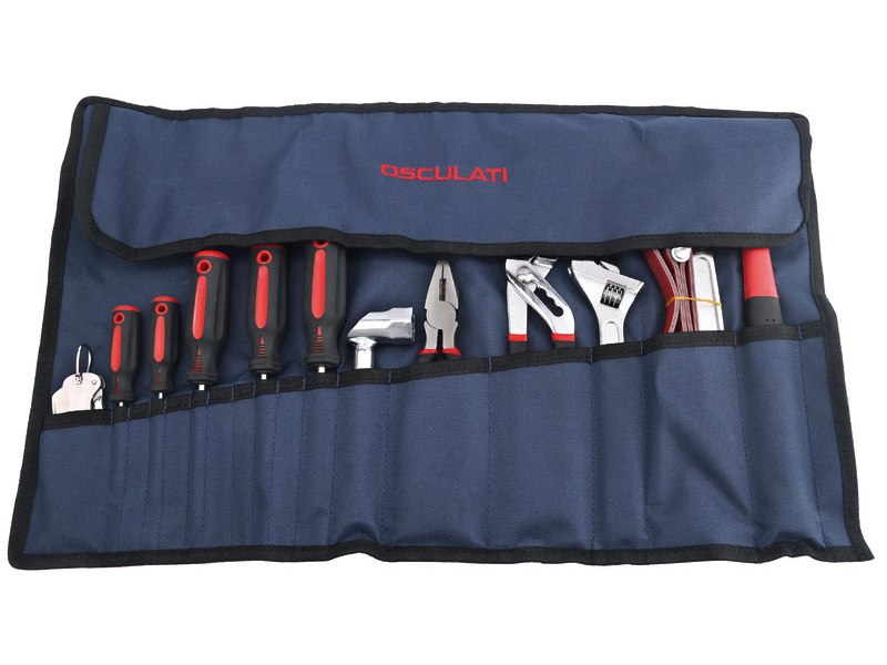 Astuccio pieghevole con set 12 utensili 