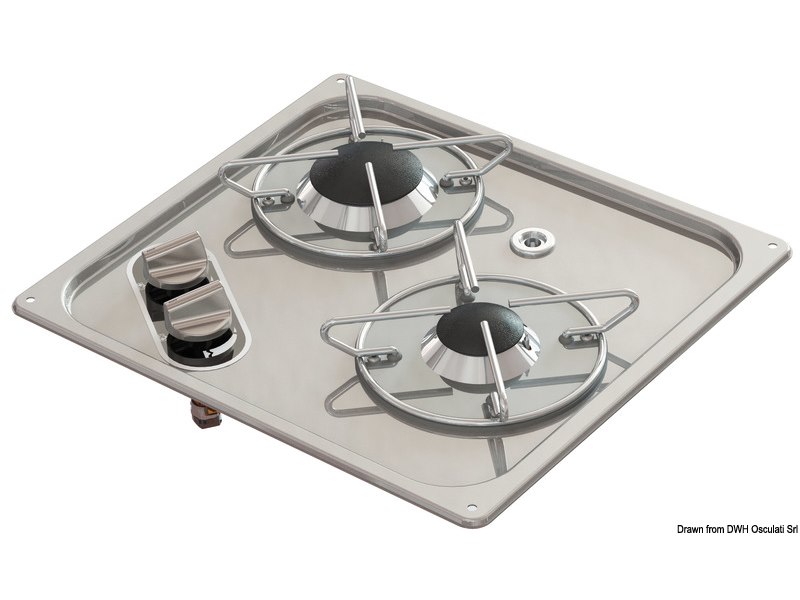 Piano cottura ad incasso in acciaio inox