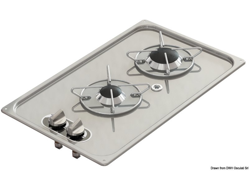 Piano cottura ad incasso in acciaio inox