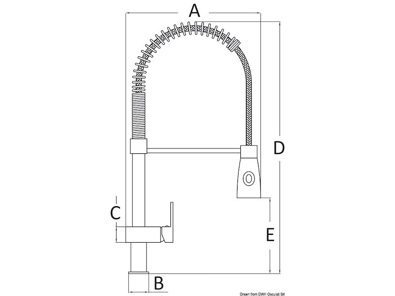 Miscelatore cucina Jessy con spray 