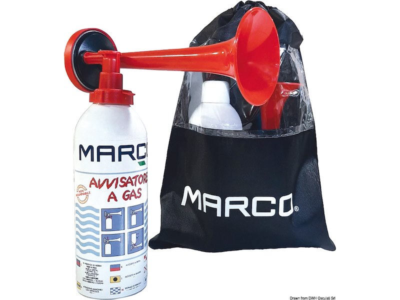 Segnalatore sonoro a gas 400 ml omologato RINA 