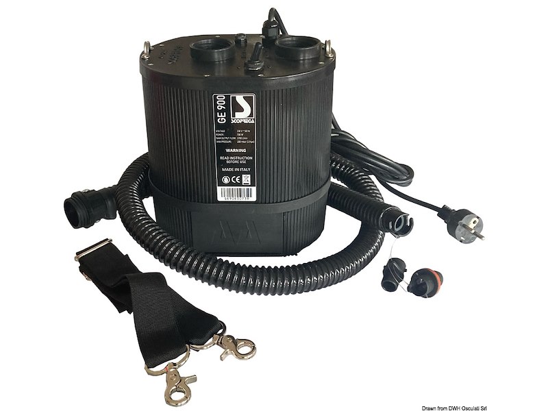 Gonfiatore SCOPREGA elettrico GE 900 e GE 900AA- PLUS