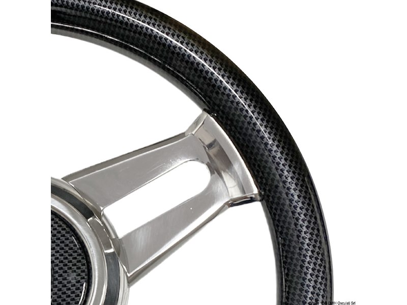 Volante con razze in acciaio inox