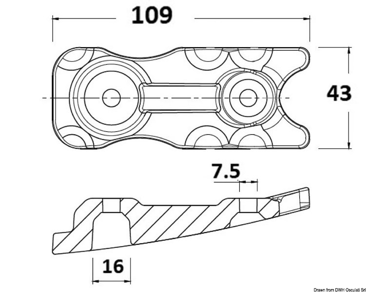 Anodo Trim Mercury 350 PRO