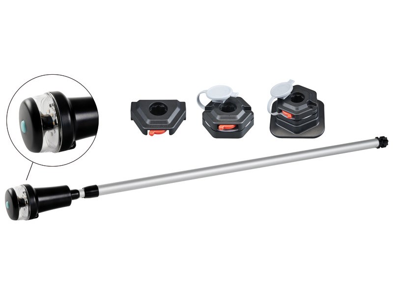 Luci di via autonome multifunzione a LED su tubo telescopico