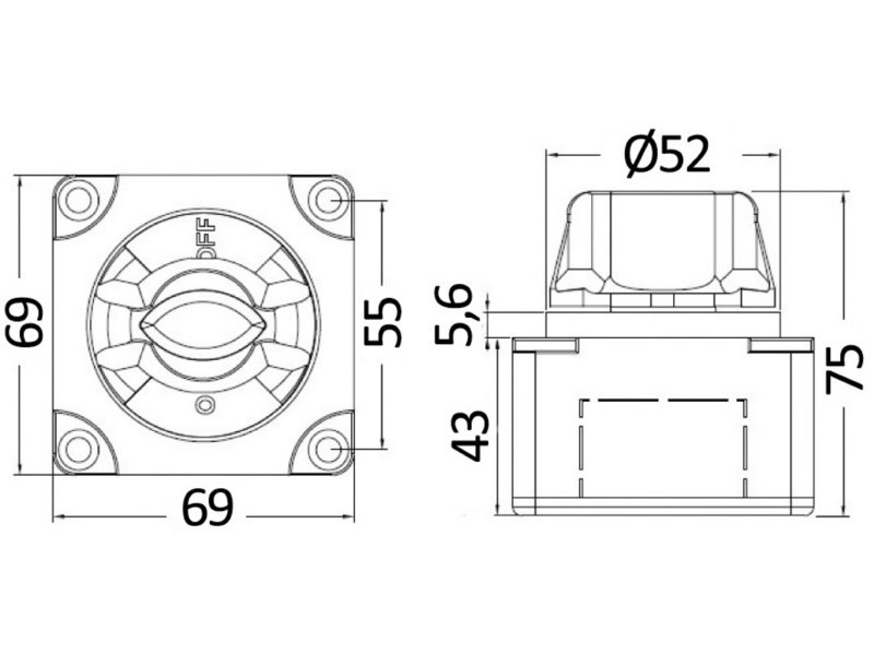 Staccabatteria / Deviatori da appoggio/incasso Electra