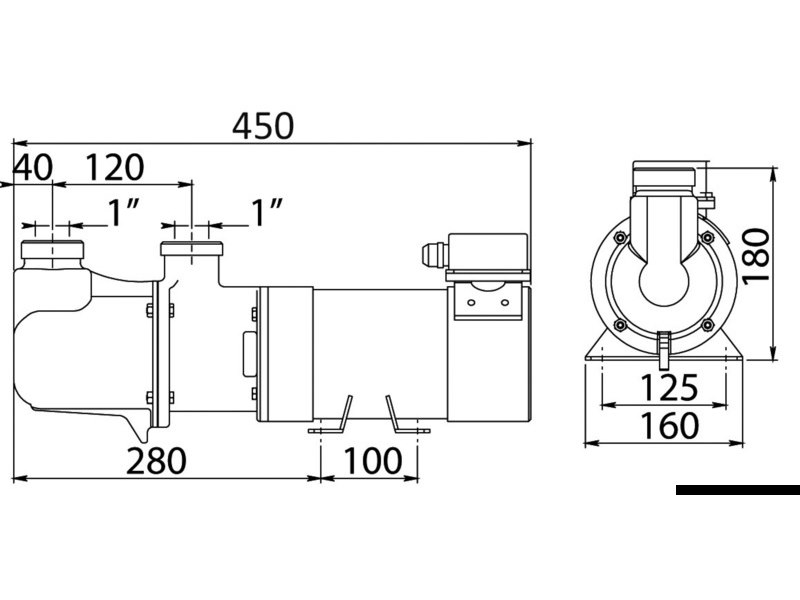 Elettropompa autoadescante monovite in bronzo 24V 