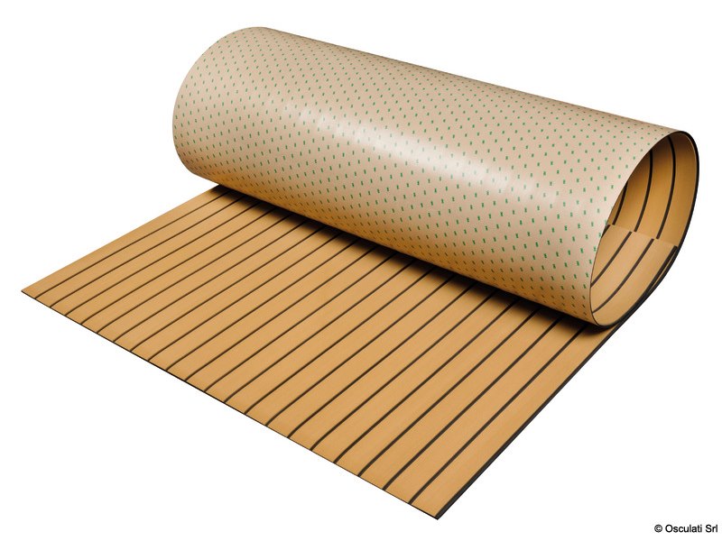 Rivestimento autoadesivo Eva Faux Teak per ponti e coperta in EVA effetto teak