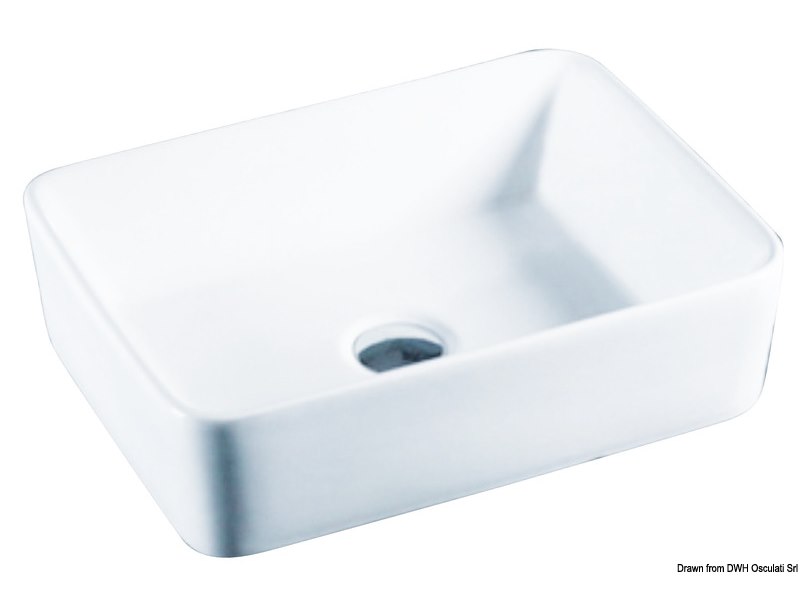 Lavello in ceramica bianca 400x300x130 mm  