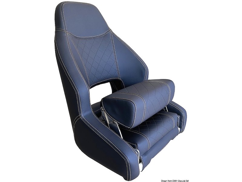 Sedile anatomico imbottito con flip up RM52