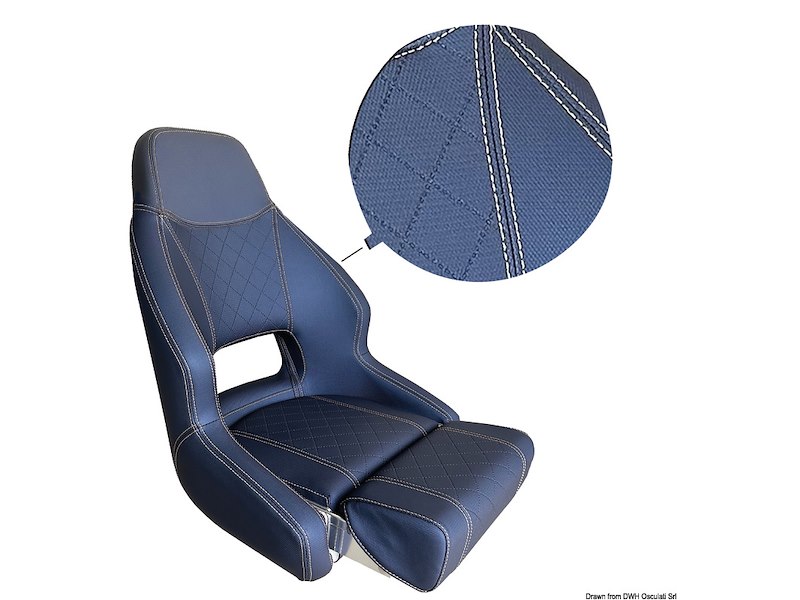 Sedile anatomico imbottito con flip up RM52