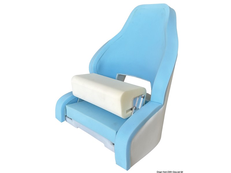 Sedile anatomico imbottito con flip up RM52