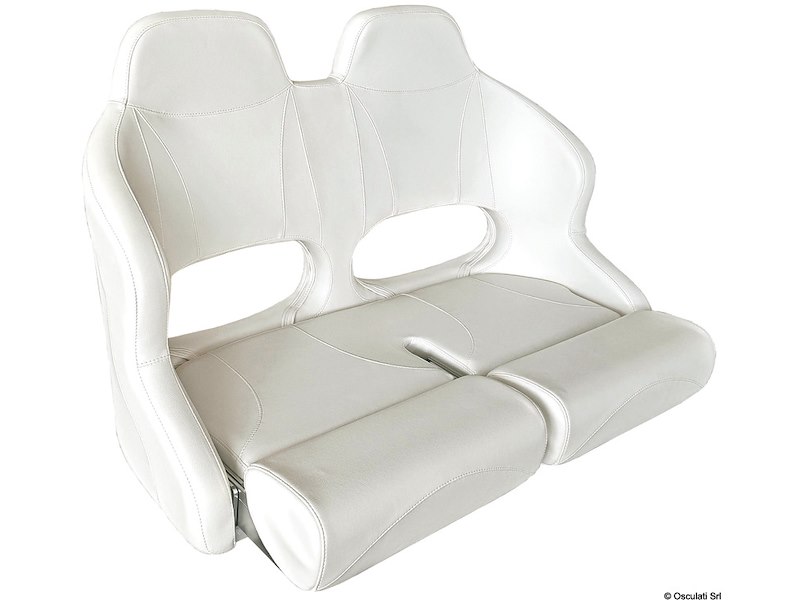 Doppio sedile anatomico imbottito con flip up H99