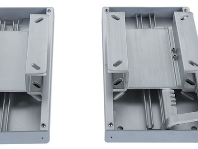 Coppia di slitte gemelle per sedile doppio   