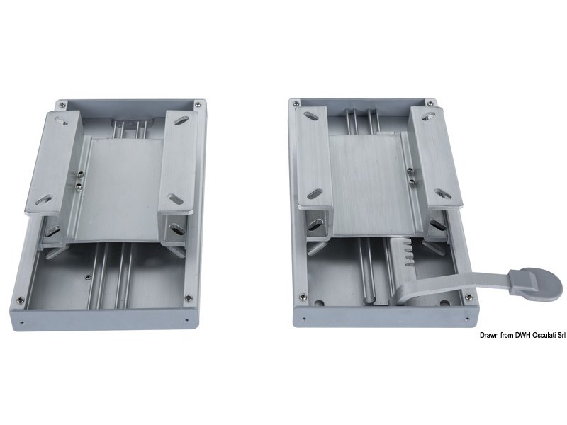 Coppia di slitte gemelle per sedile doppio   