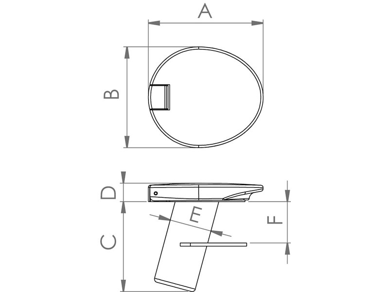 Boccola di fissaggio in acciaio inox sistema Mickey