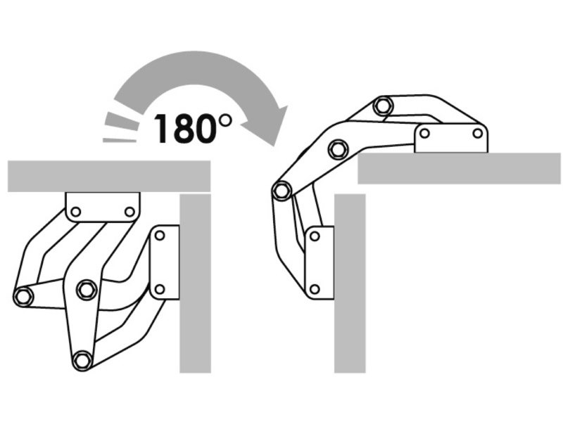 Cerniera a ragno 90°-270° 